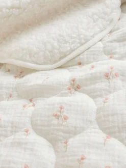 Kussentjes En Plaids|Kussentjes En Plaids*Next Fleece babydeken Delicate Floral Muslin