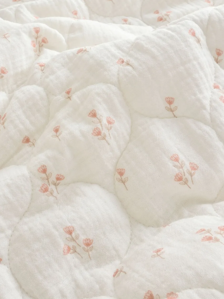 Kussentjes En Plaids|Kussentjes En Plaids*Next Fleece babydeken Delicate Floral Muslin