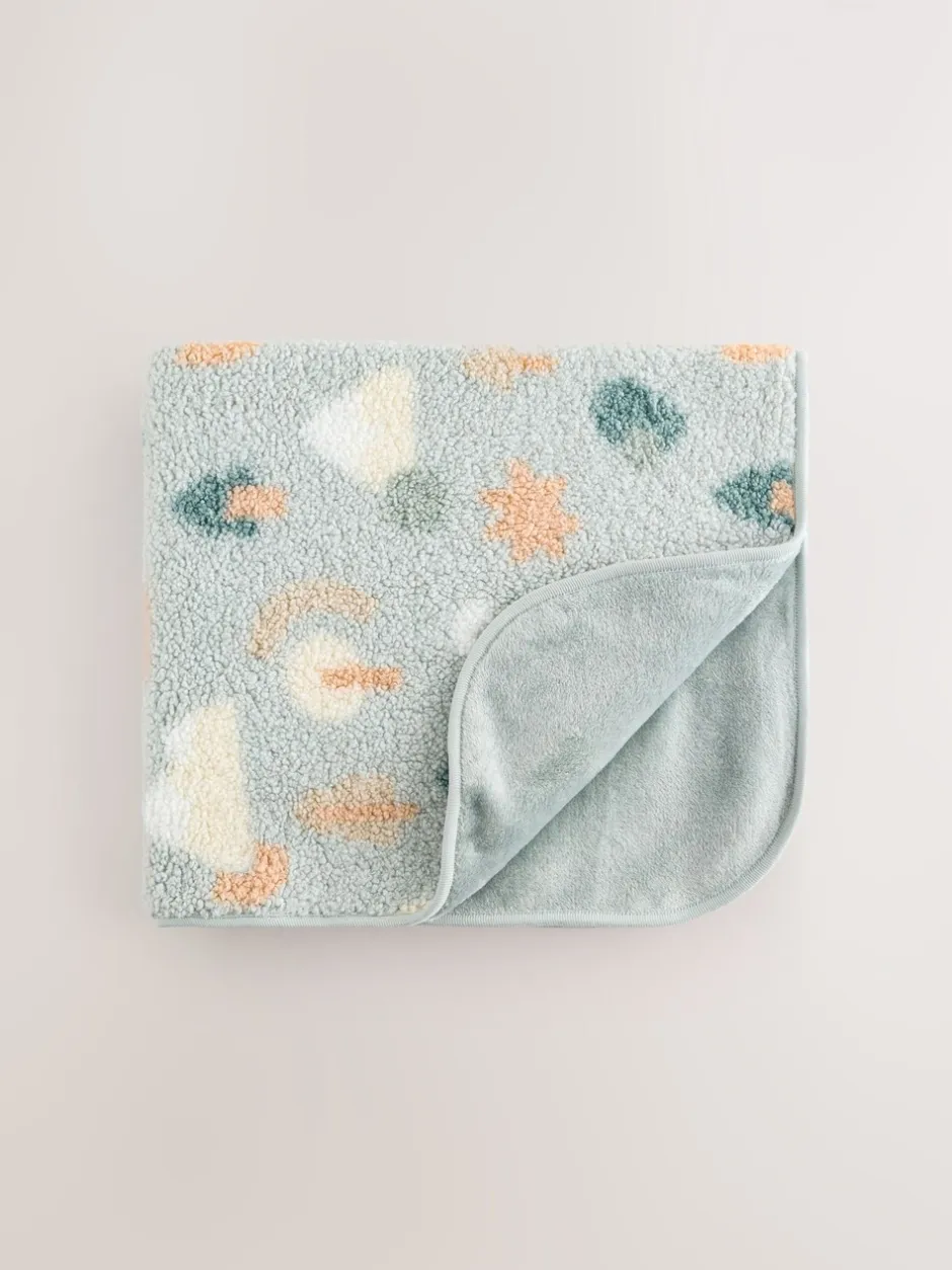 Babyartikelen En Slaapzakken |Kinderbeddengoed*Next Fleece babydeken Sage Woodland Shapes