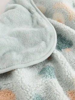 Babyartikelen En Slaapzakken |Kinderbeddengoed*Next Fleece babydeken Sage Woodland Shapes