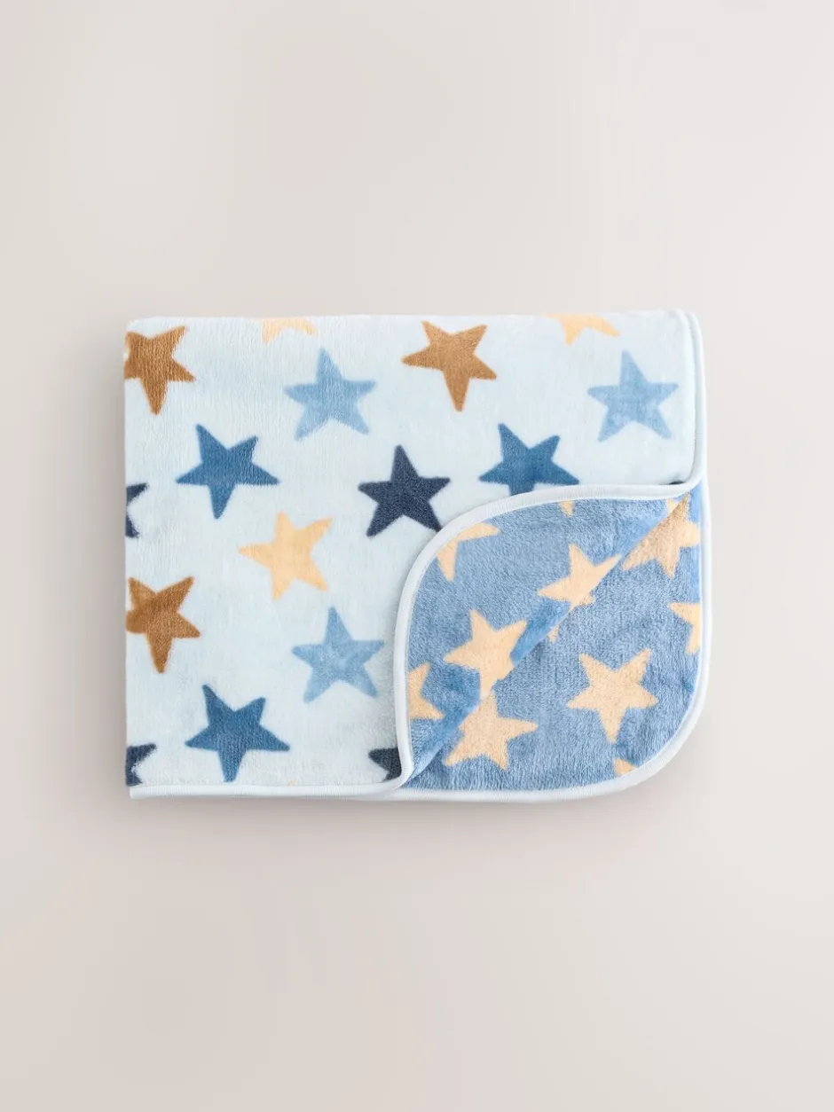 Kussentjes En Plaids|Kussentjes En Plaids|Next Fleece babydekentje Blauwe sterren