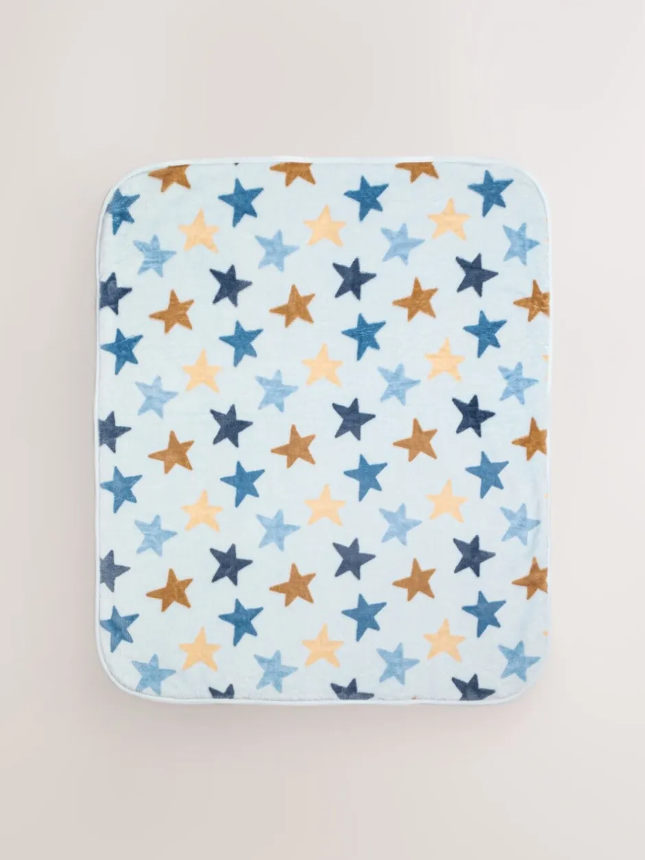 Kussentjes En Plaids|Kussentjes En Plaids|Next Fleece babydekentje Blauwe sterren