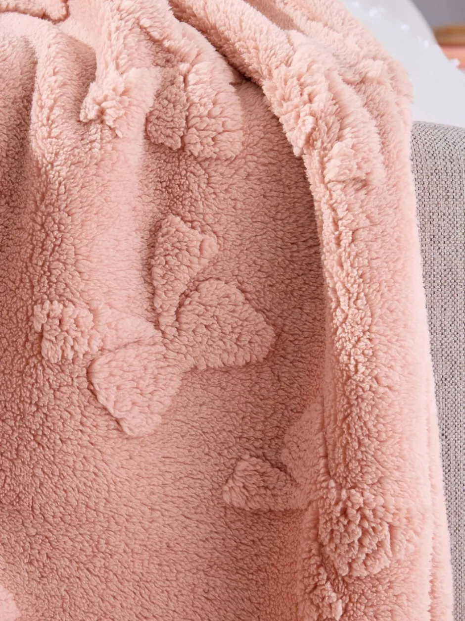 Kussentjes En Plaids|Kussentjes En Plaids|Next Fleece sprei Carved Bow