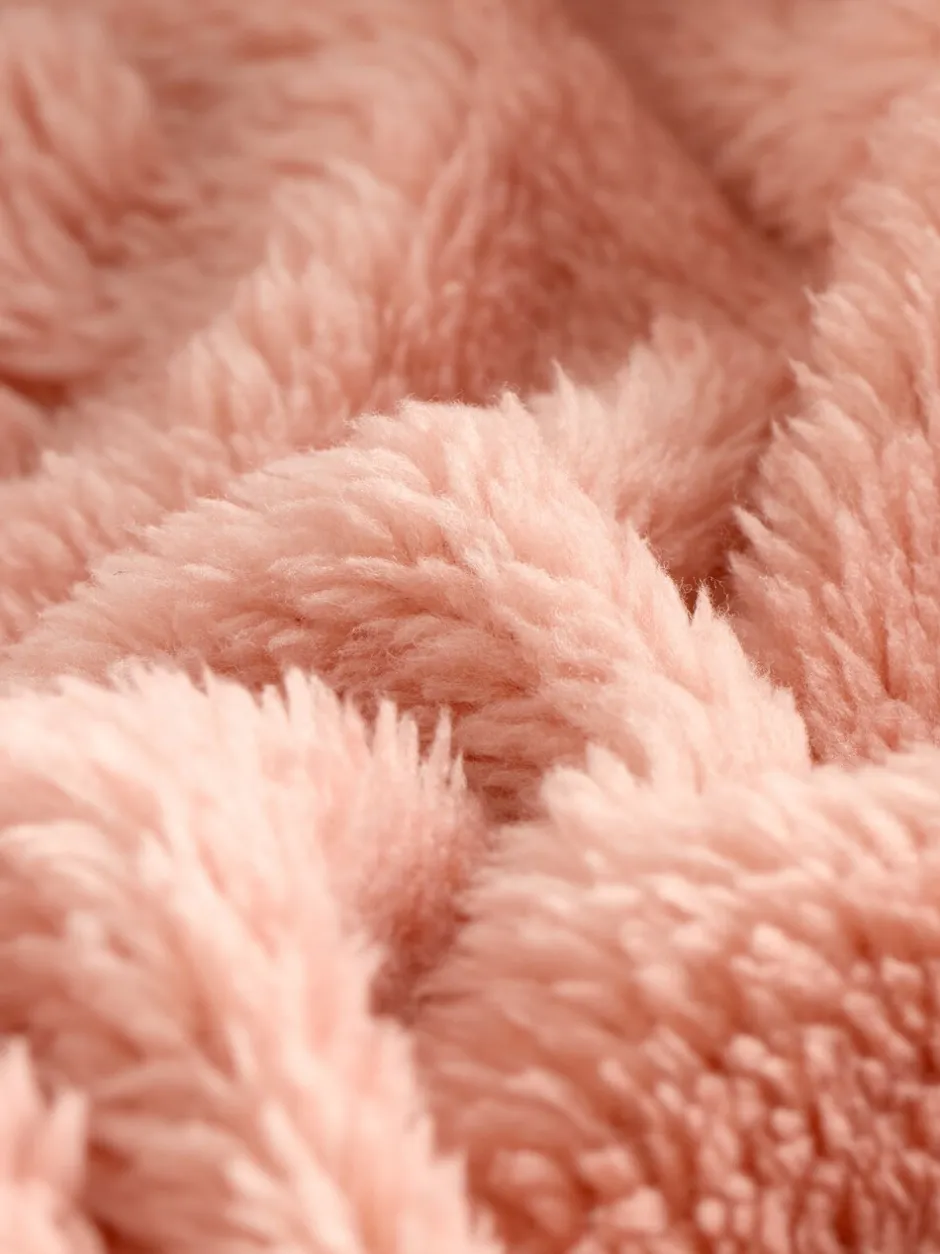 Kussentjes En Plaids|Kussentjes En Plaids|Next Fleece sprei Carved Bow