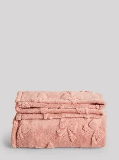 Kussentjes En Plaids|Kussentjes En Plaids|Next Fleece sprei Carved Bow