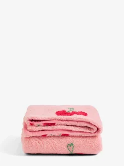 Kussentjes En Plaids|Kussentjes En Plaids*Next Fleecedeken van borg met kersen