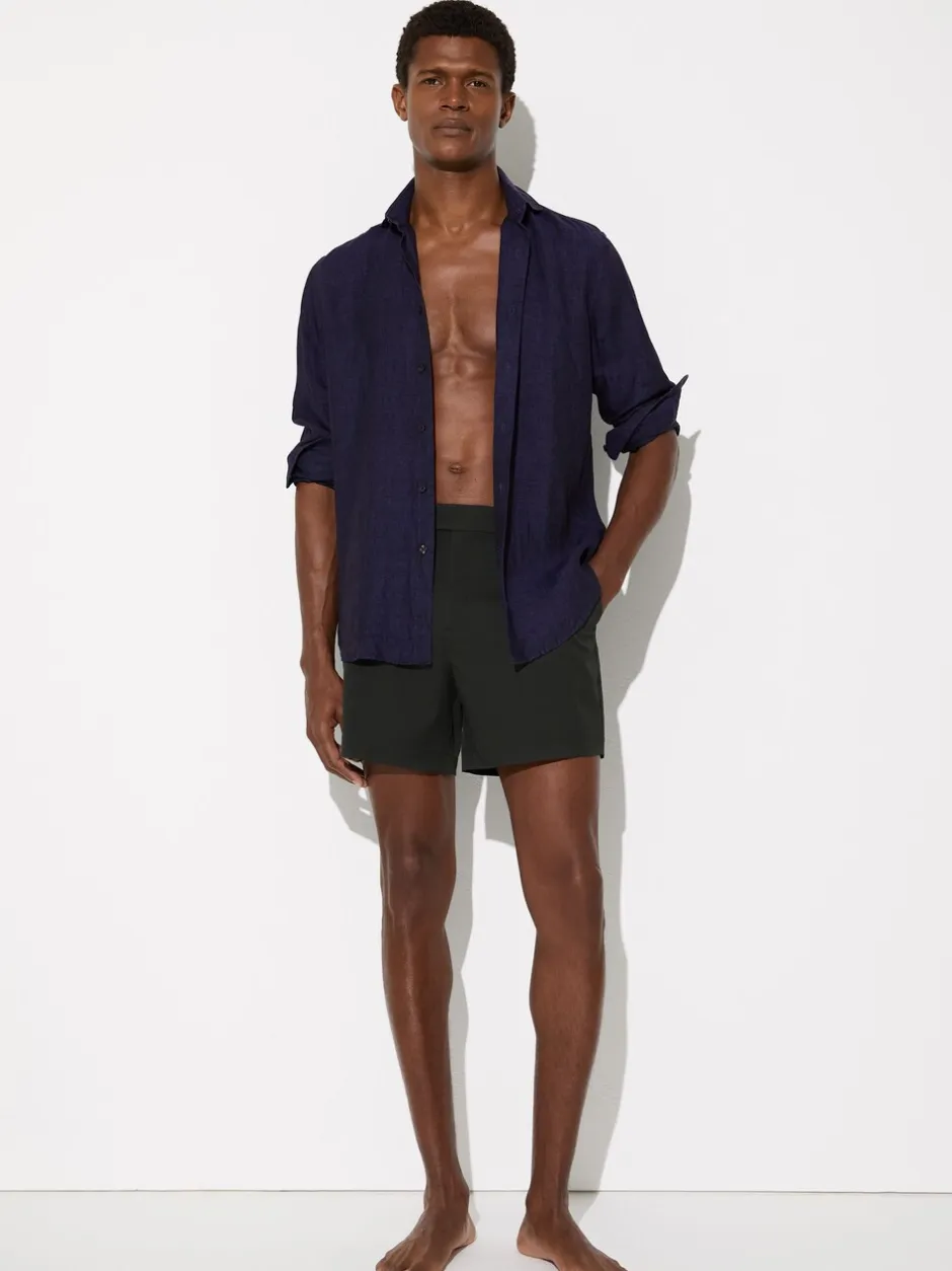Badkleding*Reiss - Sun Side-Adjuster Swim Shorts Flessengroen