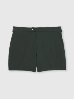 Badkleding*Reiss - Sun Side-Adjuster Swim Shorts Flessengroen