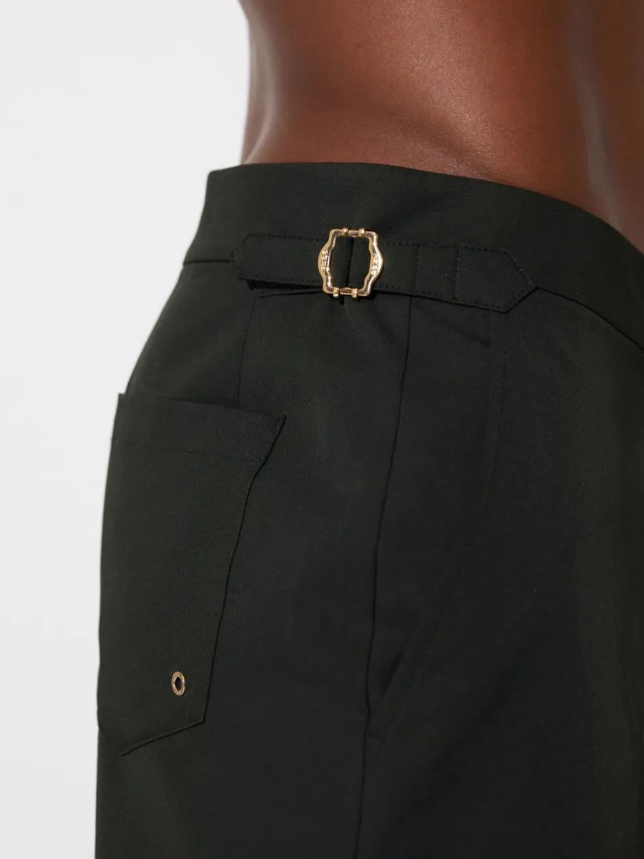 Badkleding*Reiss - Sun Side-Adjuster Swim Shorts Flessengroen