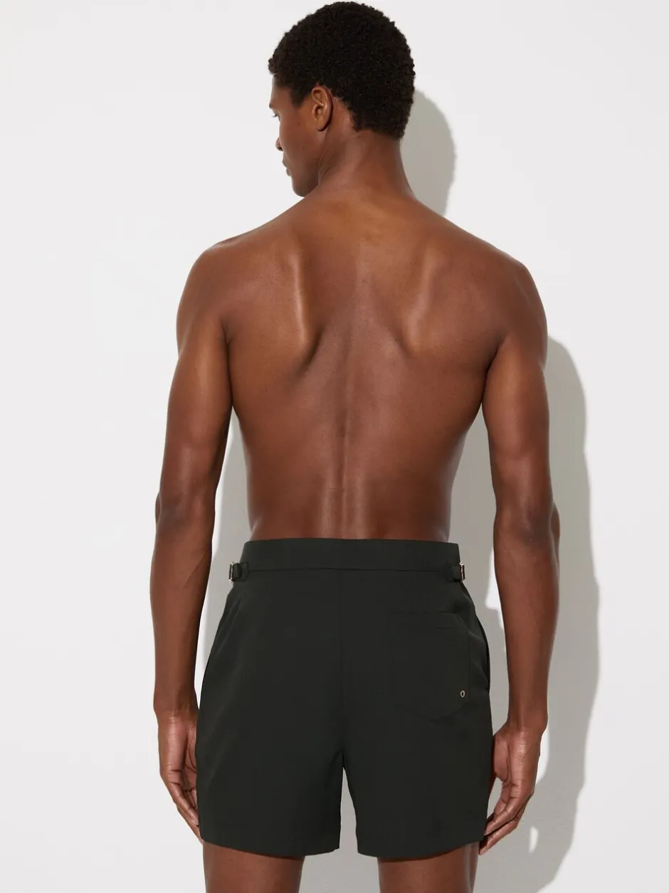 Badkleding*Reiss - Sun Side-Adjuster Swim Shorts Flessengroen