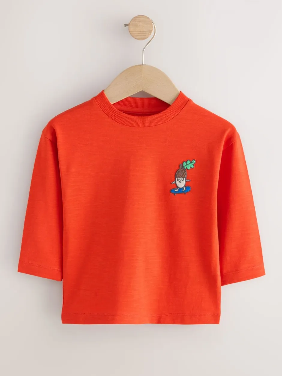 T-Shirts|Tops*Next Fleurig met dierenprint - Set van 5 T-shirts met lange mouwen (3 mnd-7 jr)