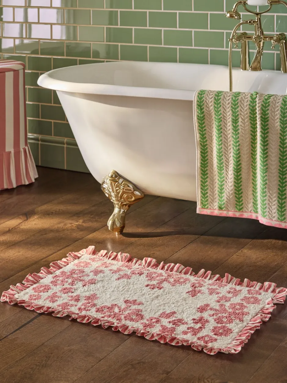 Handdoeken En Badmatten|Next Floral Frill Bath Mat
