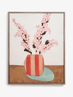 Canvassen En Kunst Voor Aan De Wand|Next Floral Vase Handpaint Detail Framed Wall Art
