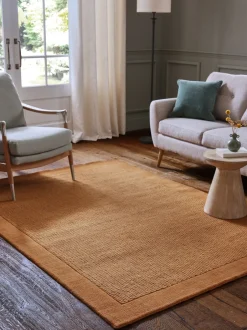 Vloerkleden En Lopers|Vloerkleden En Lopers*Next Florence vloerkleed met rand Caramel naturel
