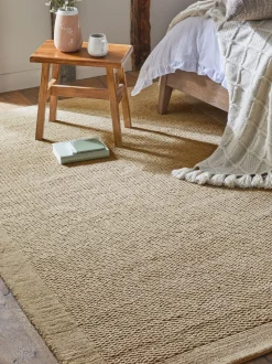 Vloerkleden En Lopers|Vloerkleden En Lopers|Next Florence vloerkleed met rand Donker naturel