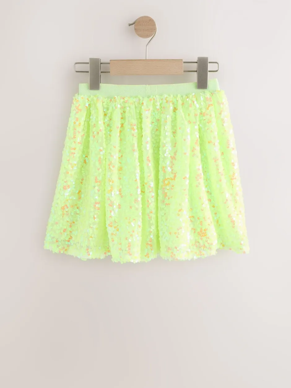 Shorts En Rokken|Next - Rok met lovertjes (3-16 jr) Fluoriserend geel