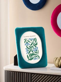 Fotolijsten|Next Fluwelen fotolijst Blauwgroen