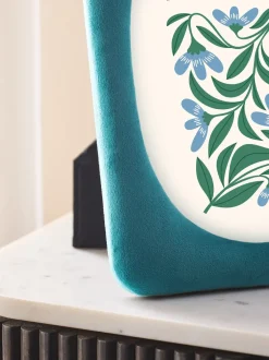 Fotolijsten|Next Fluwelen fotolijst Blauwgroen