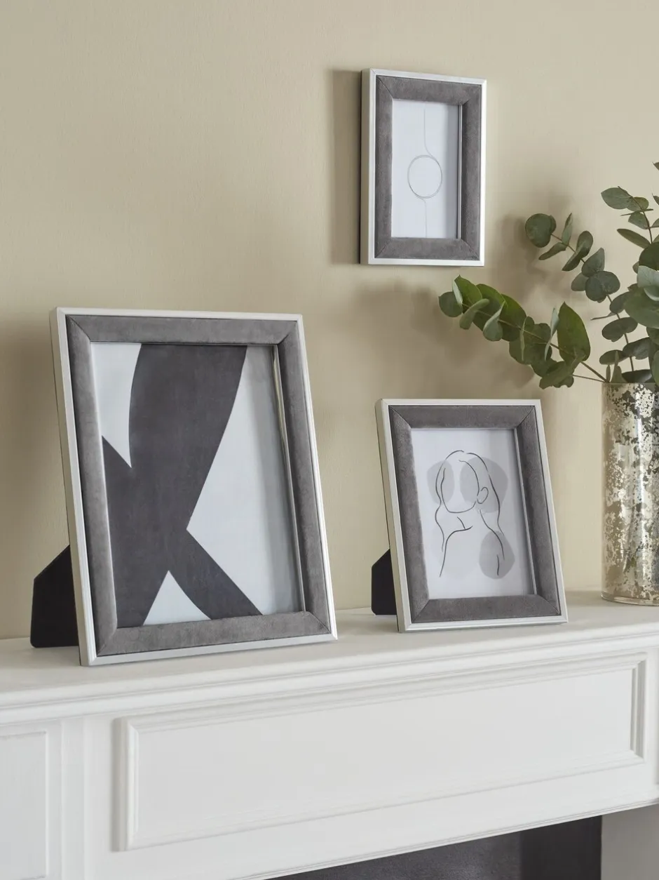 Fotolijsten|Next Fluwelen fotolijst Grijs