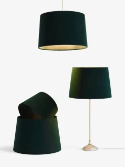 Lampenkappen|Verlichting|Next Fluwelen gemakkelijk te monteren plafondlampenkap