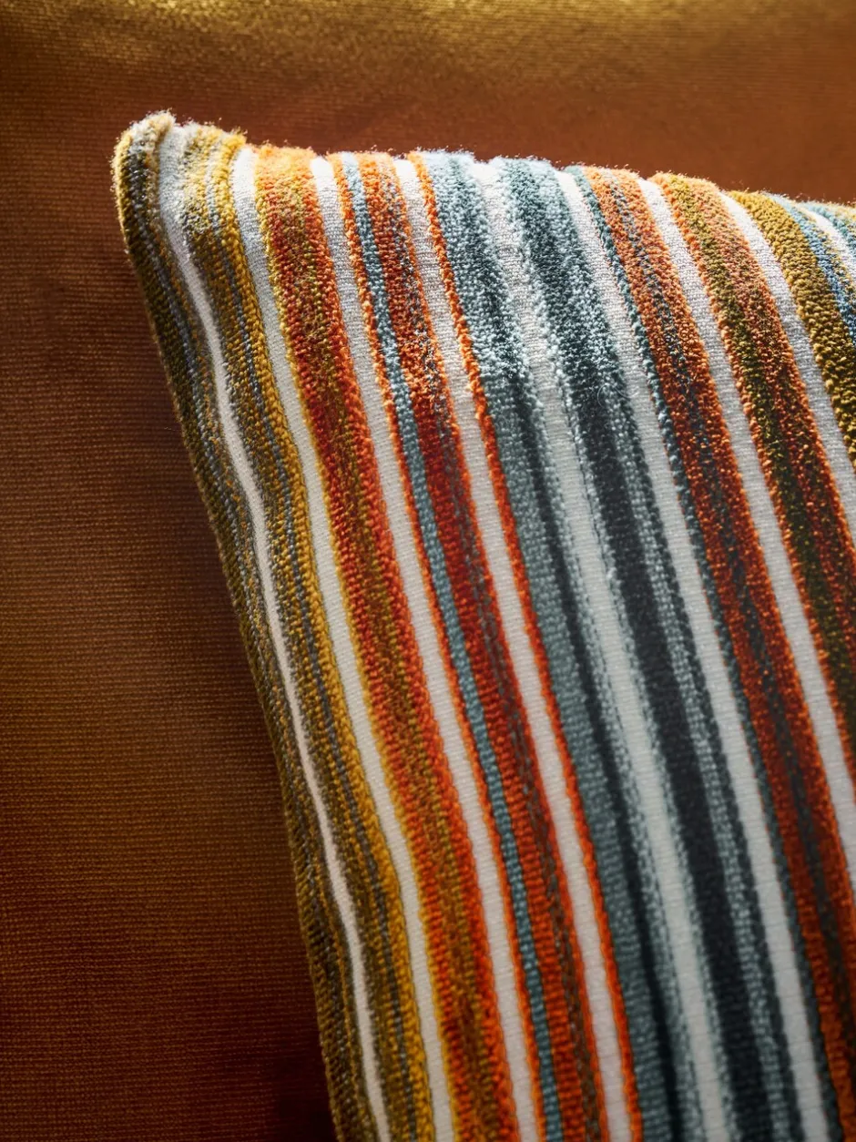Kussentjes En Plaids|Kussentjes En Plaids*Next Fluwelen gestreept kussen Oranje