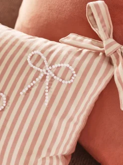 Kussentjes En Plaids|Kussentjes En Plaids*Next Fluwelen kussen met versierde strik