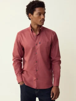Formele Overhemden|Shirts|Next Framboosroze - Normale Pasvorm - Gemakkelijk te strijken Oxford overhemd met doorlopende knopen
