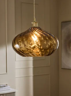 Lampenkappen|Verlichting|Next Freya Easy Fit lampenkap Barnsteenoranje