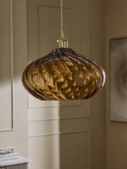 Lampenkappen|Verlichting|Next Freya Easy Fit lampenkap Barnsteenoranje