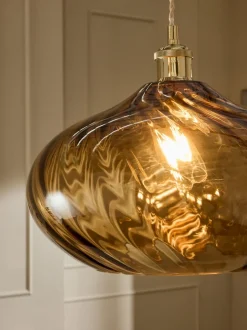 Lampenkappen|Verlichting|Next Freya Easy Fit lampenkap Barnsteenoranje