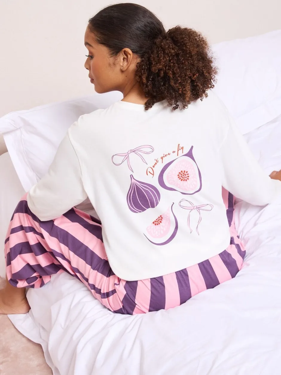 Loungewear|Alle Nacht- En Loungekleding*Friends Like These Don’t Give A Fig Long Sleeve Pyjamas