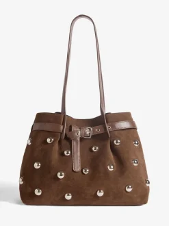 Tassen En Portemonnees|Friends Like These Faux Suede Studded Tote Bag