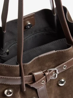 Tassen En Portemonnees|Friends Like These Faux Suede Studded Tote Bag