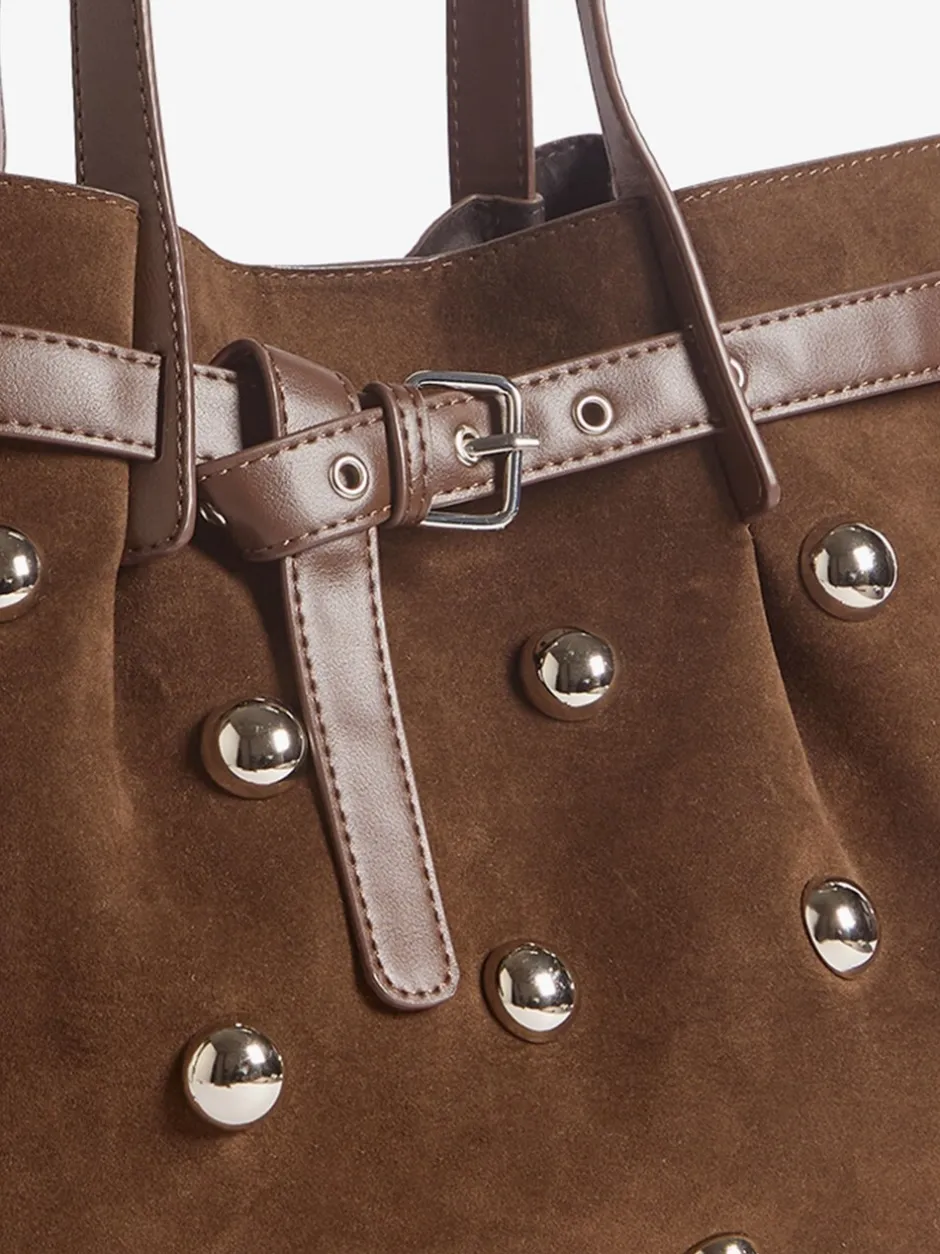 Tassen En Portemonnees|Friends Like These Faux Suede Studded Tote Bag