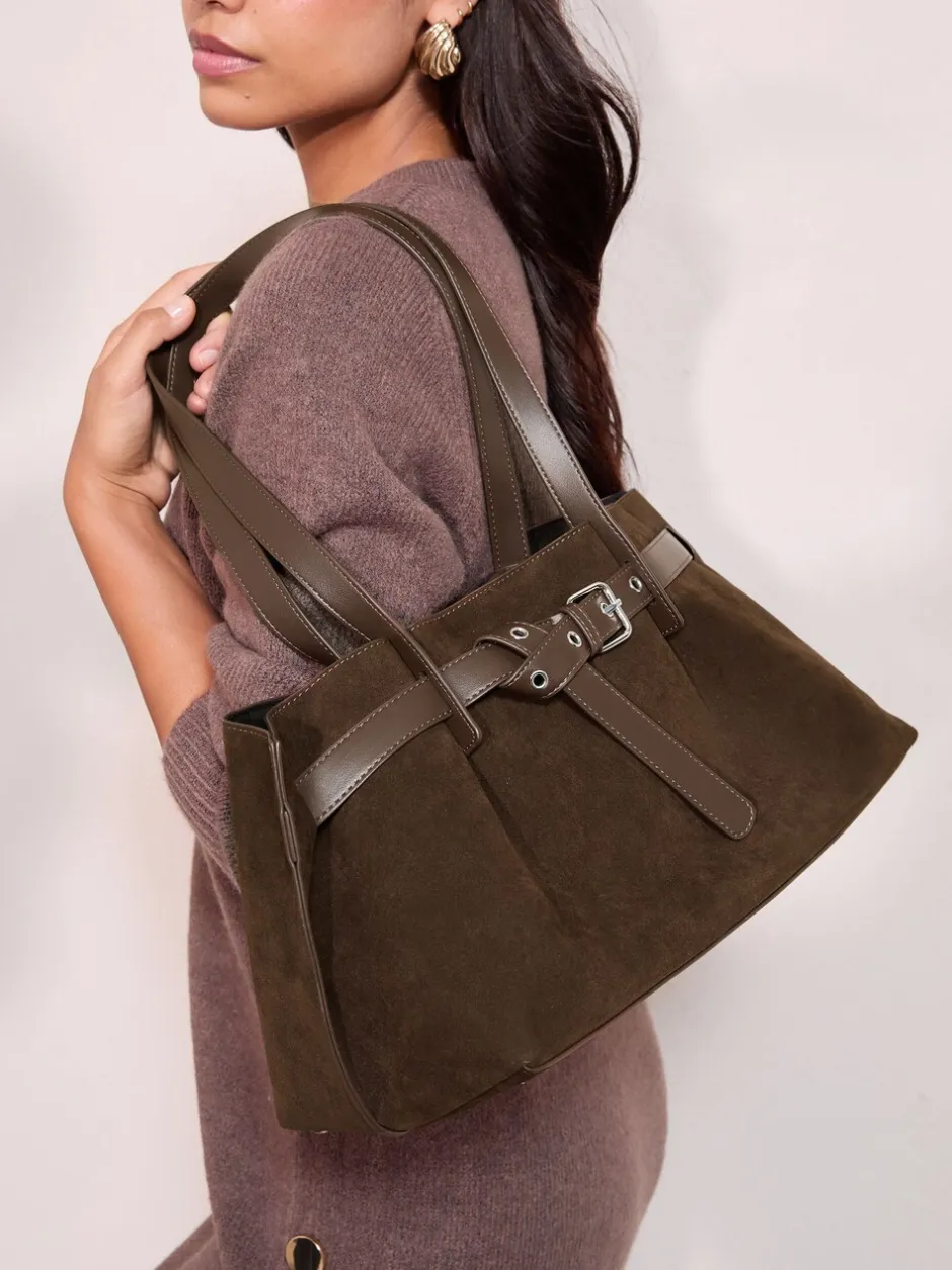 Tassen En Portemonnees|Friends Like These Faux Suede Slouch Tote Bag