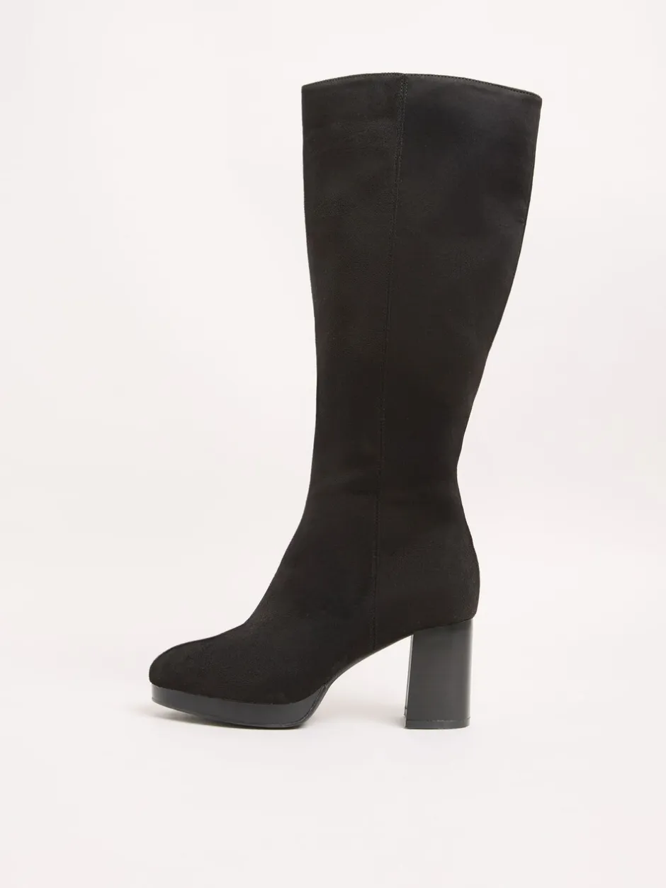 Boots|Friends Like These Platform Block Heel Knee High Faux Suede Long Boots