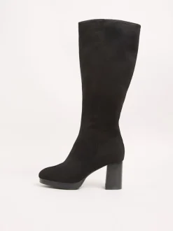Ruimvallend En Extraruimvallend|Boots*Friends Like These Platform Block Heel Knee High Faux Suede Long Boots