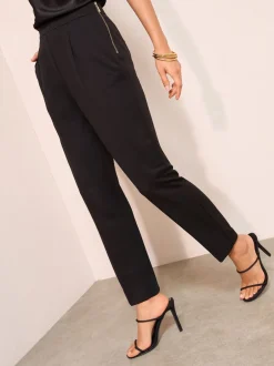 Broeken*Friends Like These Stretch Twill Tapered Leg Trousers