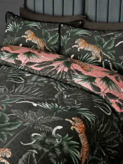 Beddengoedsets En Dekbedovertrekken*Next Fringed Tiger Duvet Cover and Pillowcase Set