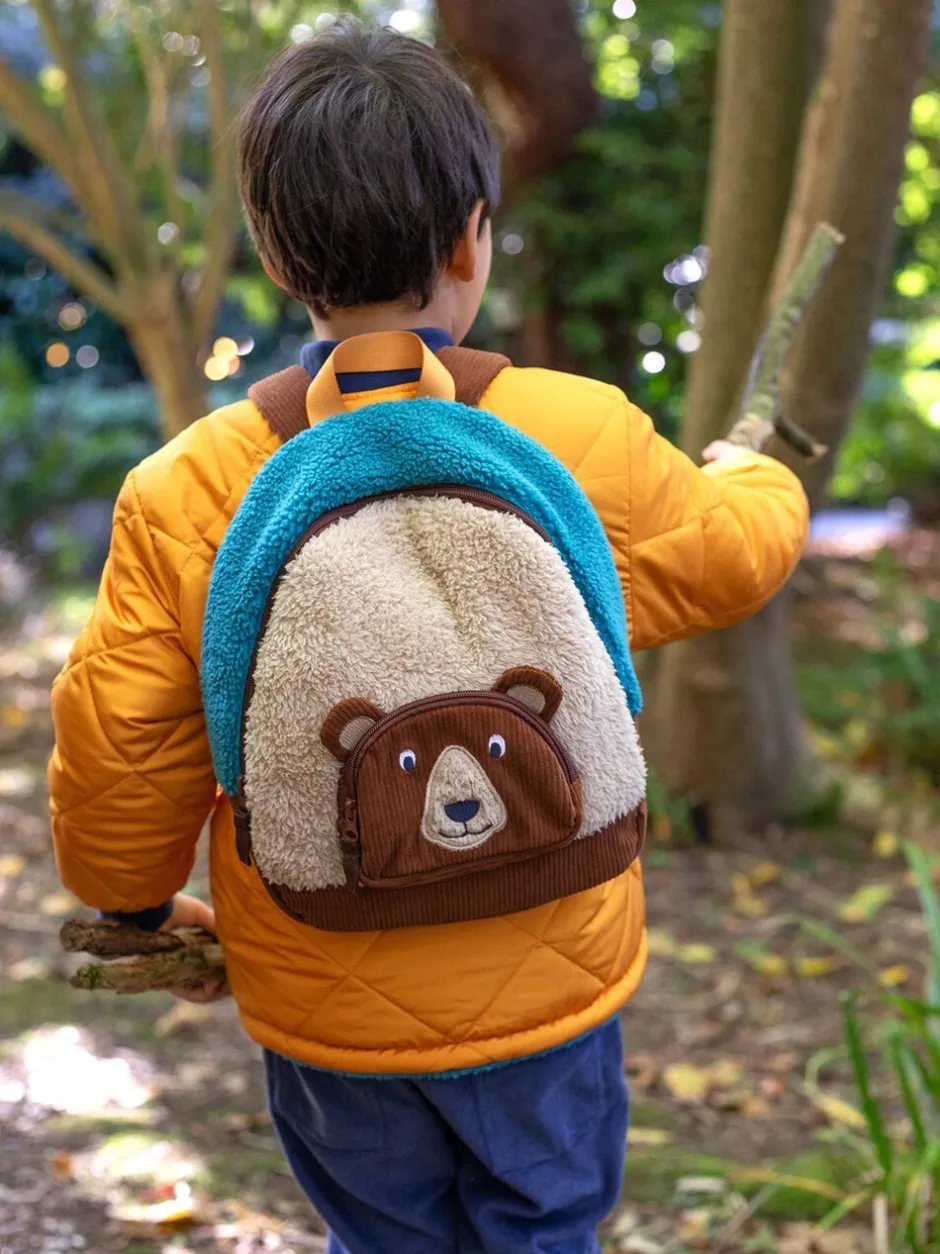 Tassen*Frugi Fleece Character Brown Backpack