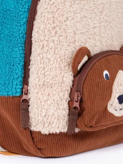 Tassen*Frugi Fleece Character Brown Backpack