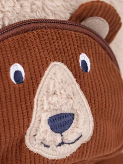 Tassen*Frugi Fleece Character Brown Backpack