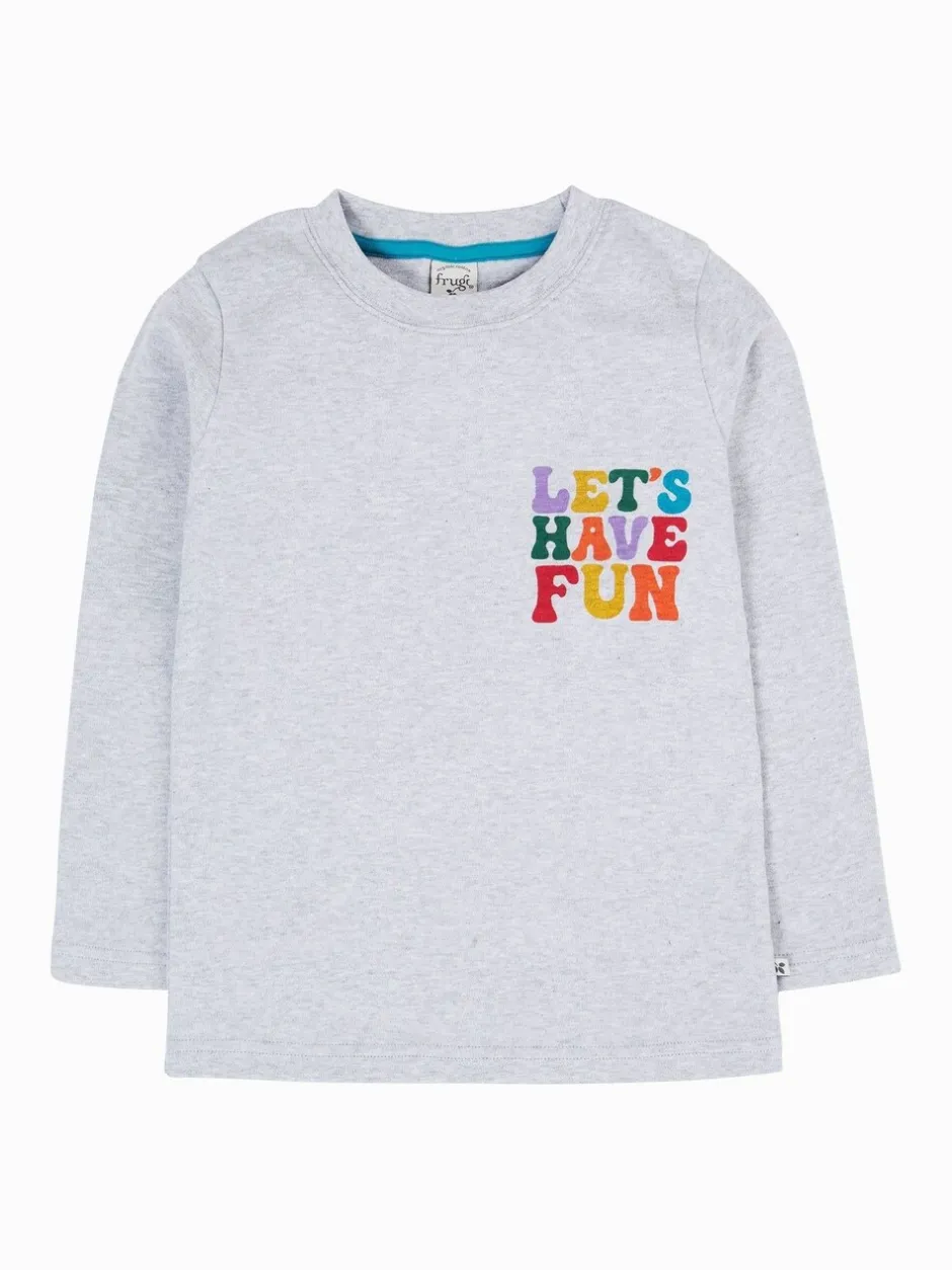 Overhemden En Blouses|Frugi Grey Adventure Printed Top