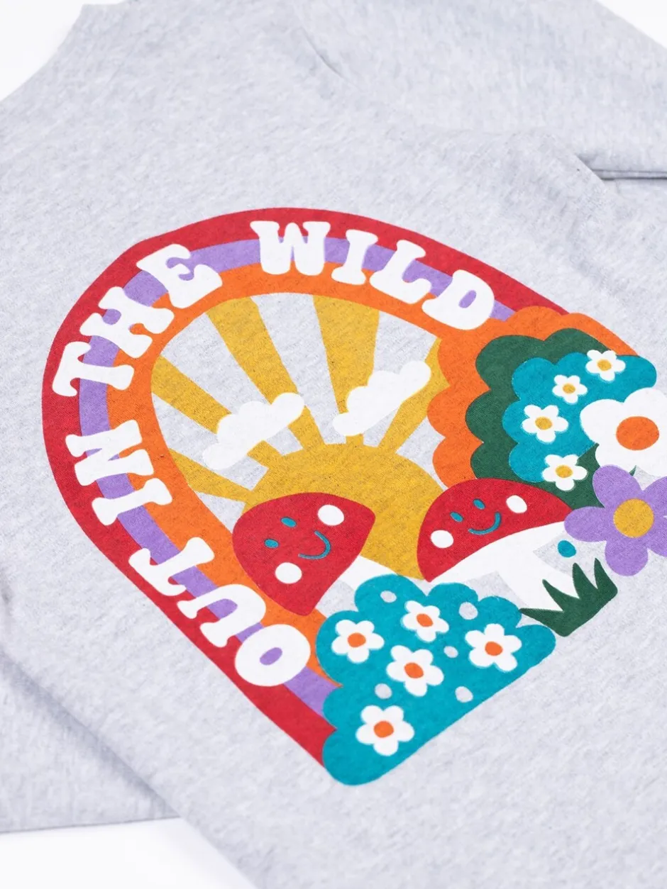 Overhemden En Blouses|Frugi Grey Adventure Printed Top