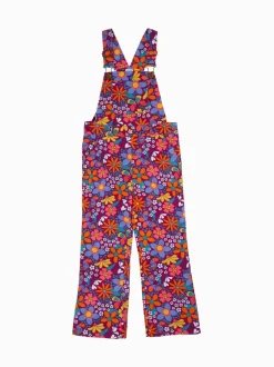 Tuinbroeken|Jumpsuits En Playsuits*Frugi Purple Frida Flared Dungaree