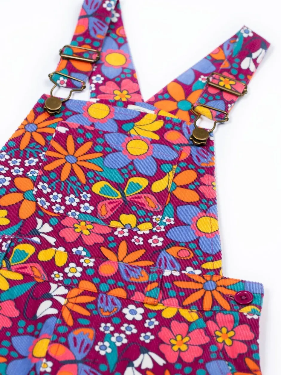 Tuinbroeken|Jumpsuits En Playsuits*Frugi Purple Frida Flared Dungaree