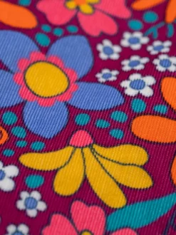 Tuinbroeken|Jumpsuits En Playsuits*Frugi Purple Frida Flared Dungaree
