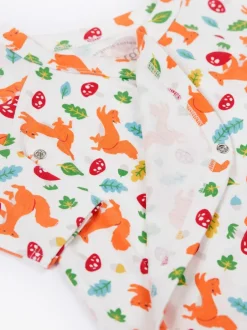 Rompertjes En Hemdjes*Frugi Shay 2 pack witte bodysuits
