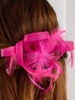 Haaraccessoires|Jon Richard - - Kleine fascinator Fuchsia