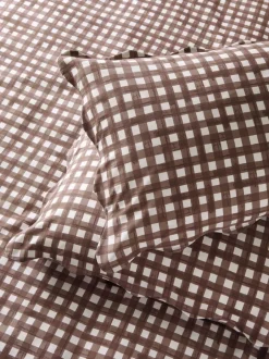 Beddenlakens En Kussenslopen*Furn Scalloped Edge Gingham Pillowcase Pair